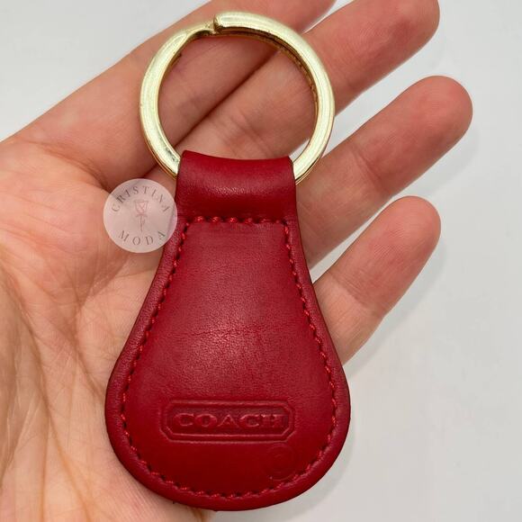 LIKE NEW Vintage Coach Classic Key Fob 7210 Red - Picture 2 of 10